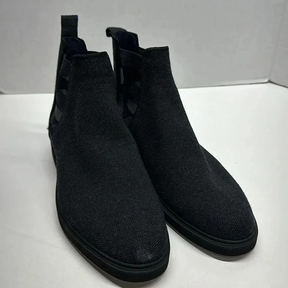 Rothys Chelsea Boot The Merino Granite Black Gray Camouflage Camo Mens Size 9 - Picture 5 of 11